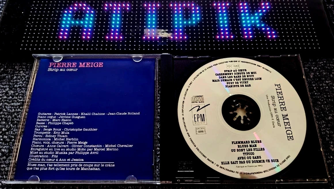 Zeldzaam Pierre Meige Strip Au Coeur CD Eerste Persing 1988 Onmisbaar 😉 – photo 3